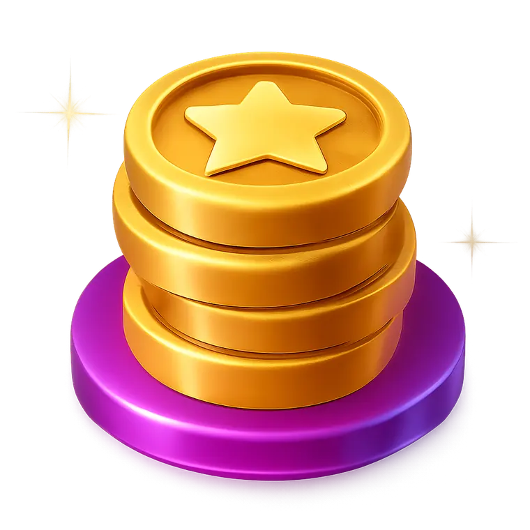 Golden coins on the Spinchester podium